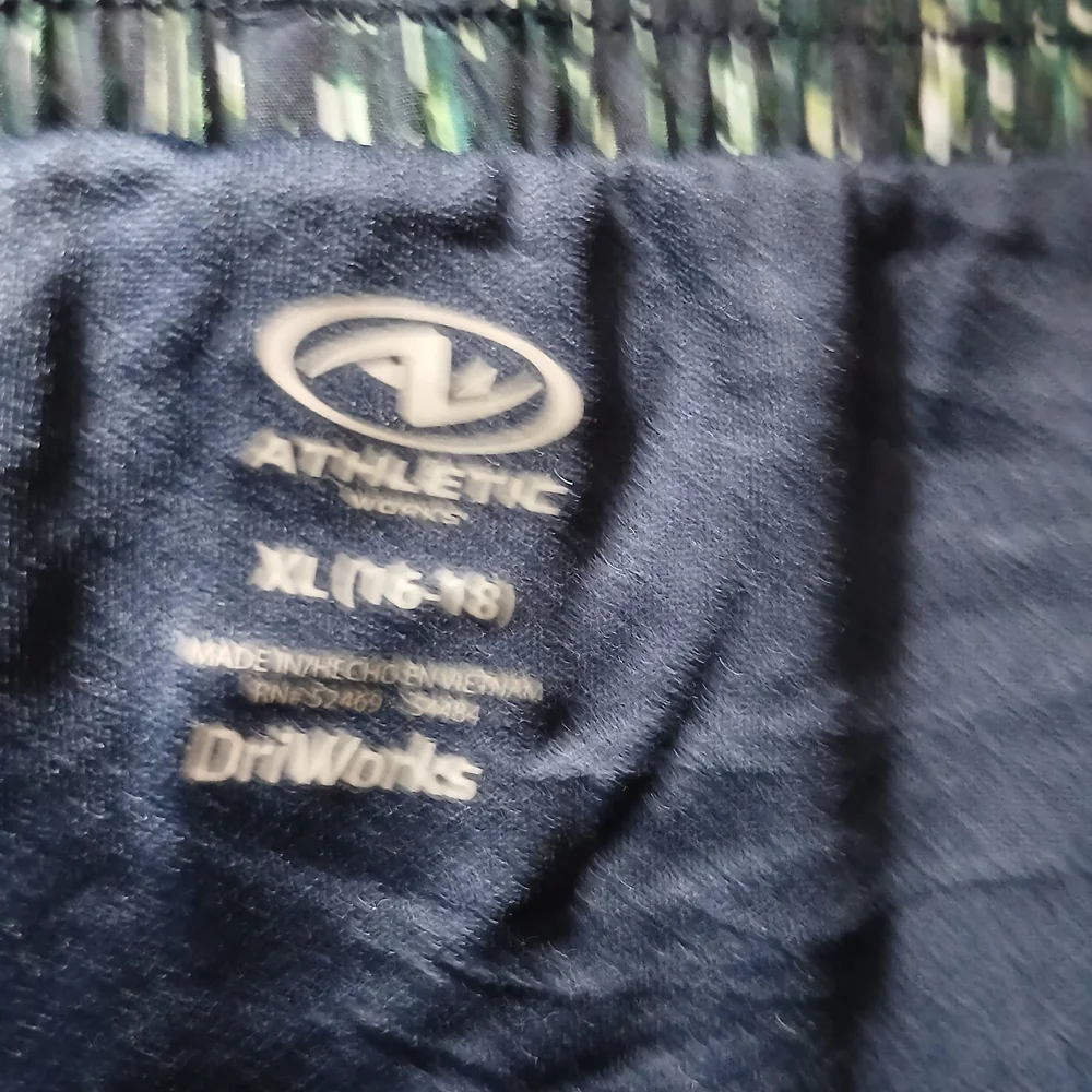 Athletic Works Black and Green Active Shorts
